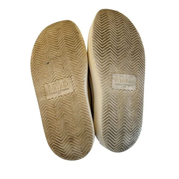 MM6 Maison Martin Margiela Gray Suede Chunky Platform Sneakers Size 39 US 9 - Picture 8 of 9